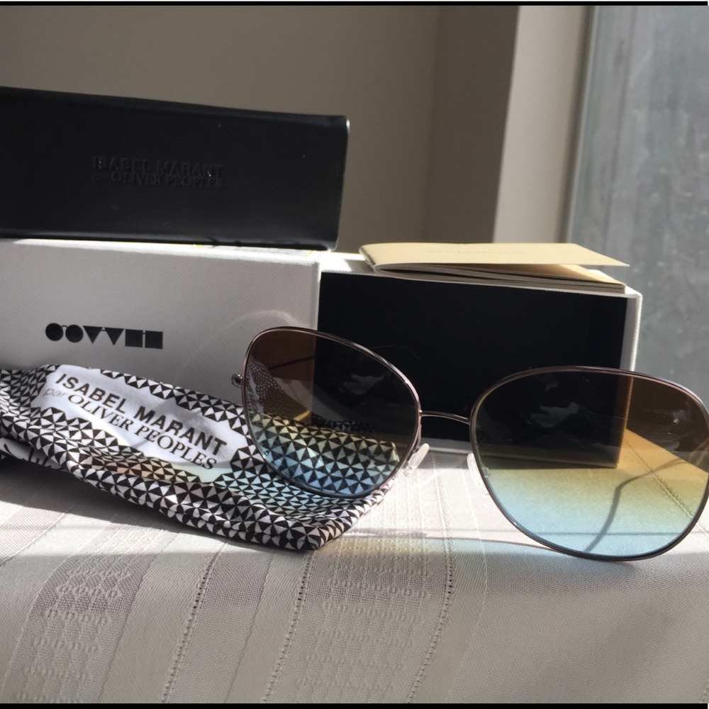 Oliver Peoples Daria Sunglasses Blue Gradient HTF